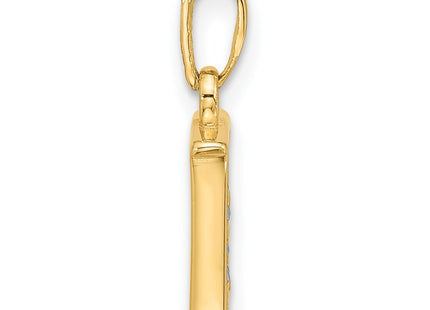 14k Yellow & Rhodium Pendants Style YC1541E - Classique Jewelry Inc.