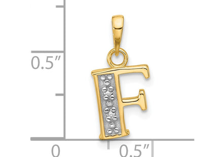 14k Yellow & Rhodium Pendants Style YC1541F - Classique Jewelry Inc.