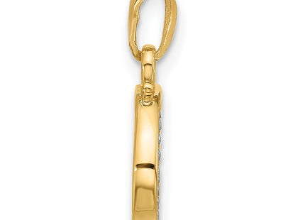 14k Yellow & Rhodium Pendants Style YC1541G - Classique Jewelry Inc.