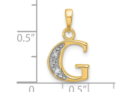 14k Yellow & Rhodium Pendants Style YC1541G - Classique Jewelry Inc.