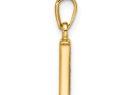 14k Yellow & Rhodium Pendants Style YC1541I - Classique Jewelry Inc.