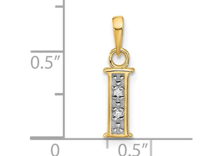 14k Yellow & Rhodium Pendants Style YC1541I - Classique Jewelry Inc.