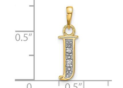 14k Yellow & Rhodium Pendants Style YC1541J - Classique Jewelry Inc.