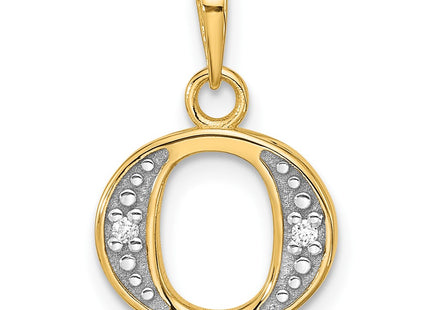 14k Yellow & Rhodium Pendants Style YC1541O - Classique Jewelry Inc.