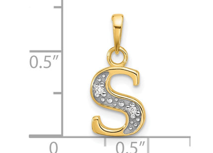 14k Yellow & Rhodium Pendants Style YC1541S - Classique Jewelry Inc.