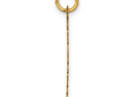14K Polished and Satin Vertical 2026 Charm (Style YC1546-26)
