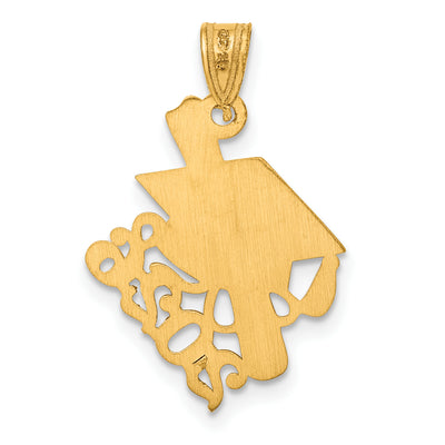 14K Graduation Cap and Slanted Diploma 2025 Charm