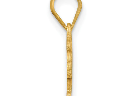 14K gold graduation charm, alternate view