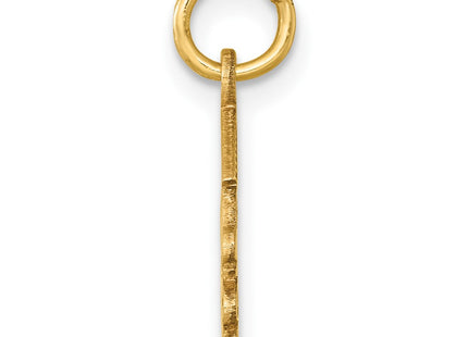 14K gold graduation charm, alternate view