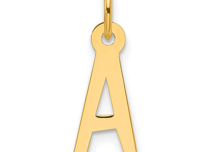 14k Slanted Block Letter Initial Charm