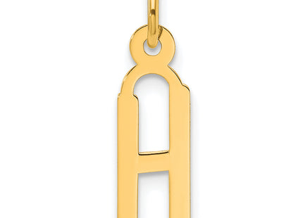 14k Slanted Block Letter Initial Charm