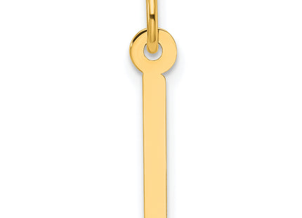 14k Slanted Block Letter Initial Charm