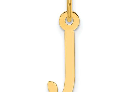 14k Slanted Block Letter Initial Charm
