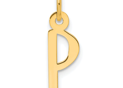 14k Slanted Block Letter Initial Charm