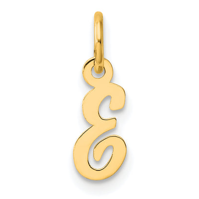 14K Small Script Letter Initial Charm (Petite)