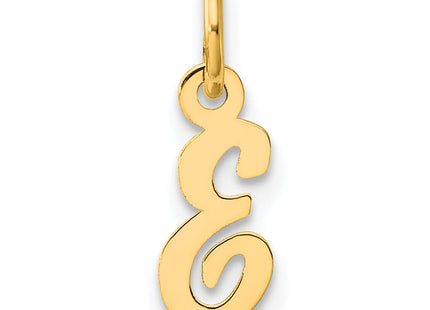 14K Small Script Letter E Initial Charm (Style YC1553E)