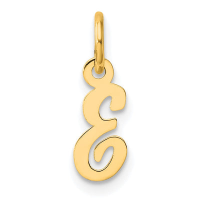 14K Small Script Letter Initial Charm (Petite)