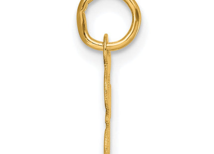 14K Small Script Letter F Initial Charm (Style YC1553F)