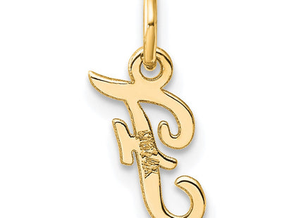 14K Small Script Letter F Initial Charm (Style YC1553F)