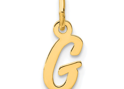 14K Small Script Letter G Initial Charm (Style YC1553G)