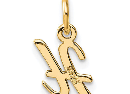 14K Small Script Letter H Initial Charm (Style YC1553H)