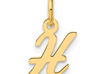 14K Small Script Letter H Initial Charm (Style YC1553H)