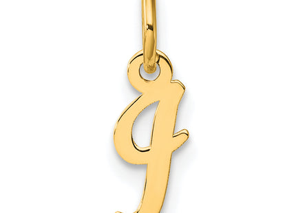14K Small Script Letter Initial Charm