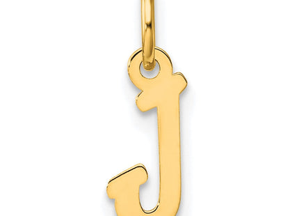 14K Small Script Letter J Initial Charm (Style YC1553J)