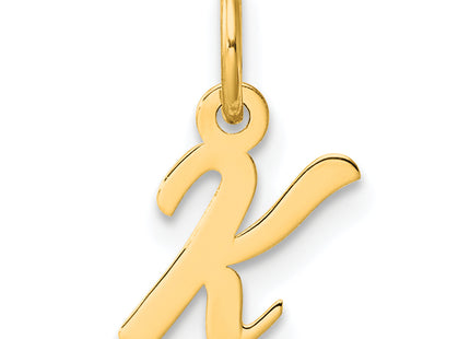 14K Small Script Letter Initial Charm