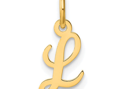 14K Small Script Letter L Initial Charm (Style YC1553L)