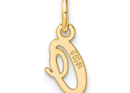 14K Small Script Letter O Initial Charm (Style YC1553O)