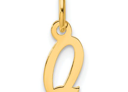 14K Small Script Letter Initial Charm