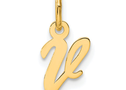 14K Small Script Letter Initial Charm
