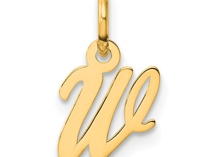 14K Small Script Letter Initial Charm