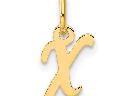 14K Small Script Letter Initial Charm
