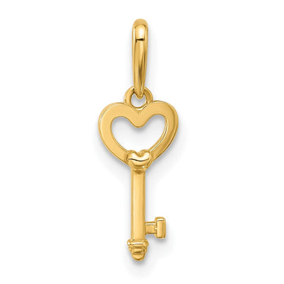 14K gold heart pendant