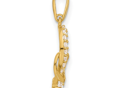 14k Yellow Gold Pendants Style YC1561 - Classique Jewelry Inc.