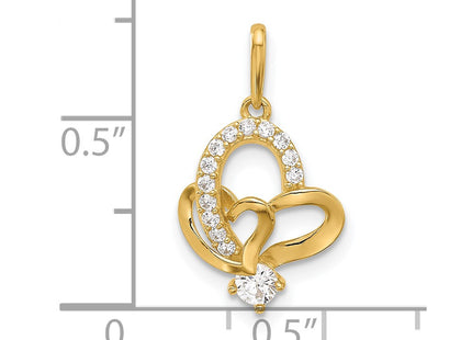 14k Yellow Gold Pendants Style YC1561 - Classique Jewelry Inc.