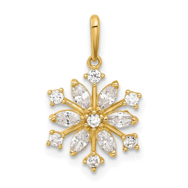 14k Yellow Gold Pendants Style YC1566 - Classique Jewelry Inc.