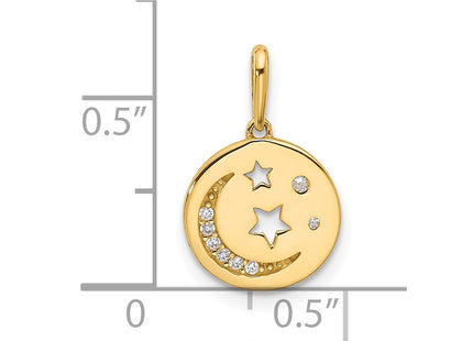 14k Yellow Gold Pendants Style YC1573 - Classique Jewelry Inc.