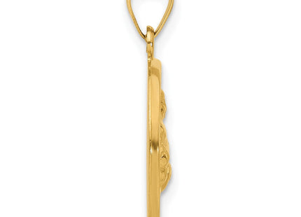 14K gold pendant, alternate view