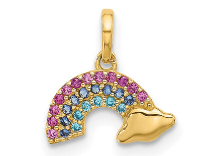 14k Yellow Gold Pendants Style YC1576 - Classique Jewelry Inc.