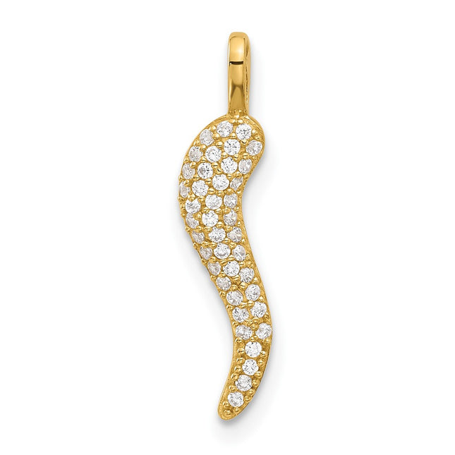 14k Yellow Gold Pendants Style YC1584 - Classique Jewelry Inc.