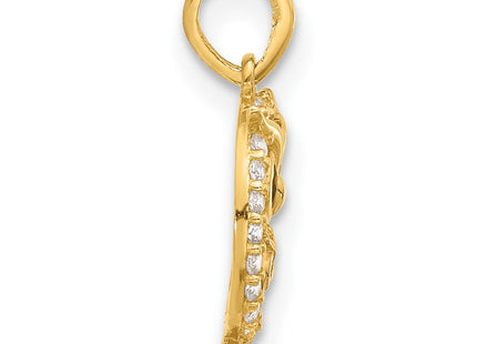 14k Yellow Gold Pendants Style YC1585 - Classique Jewelry Inc.
