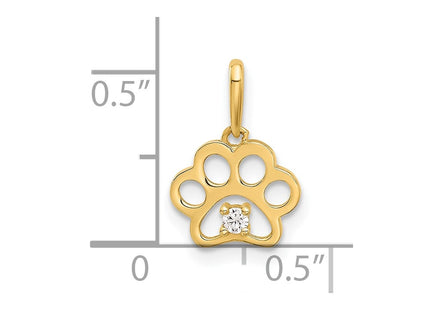 14k Yellow Gold Pendants Style YC1587 - Classique Jewelry Inc.