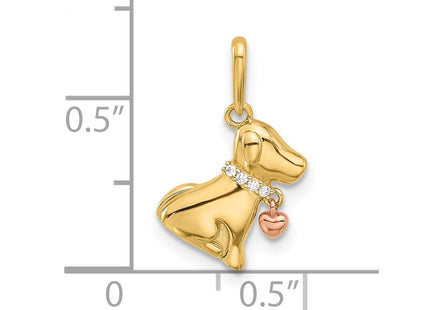 14k Two-tone Pendants Style YC1589 - Classique Jewelry Inc.