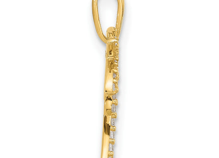 14k Yellow Gold Pendants Style YC1593 - Classique Jewelry Inc.