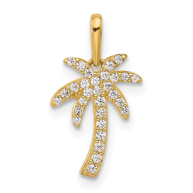14k Yellow Gold Pendants Style YC1593 - Classique Jewelry Inc.