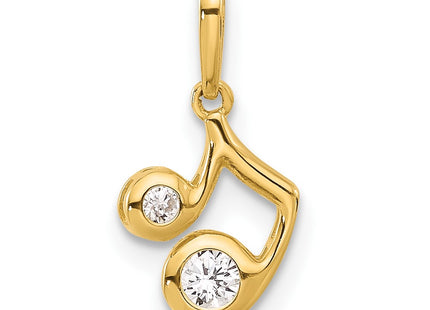 14k Yellow Gold Pendants Style YC1595 - Classique Jewelry Inc.