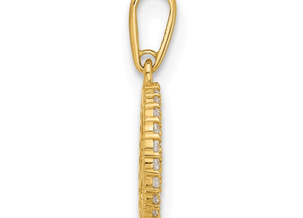 14k Yellow Gold Pendants Style YC1596 - Classique Jewelry Inc.